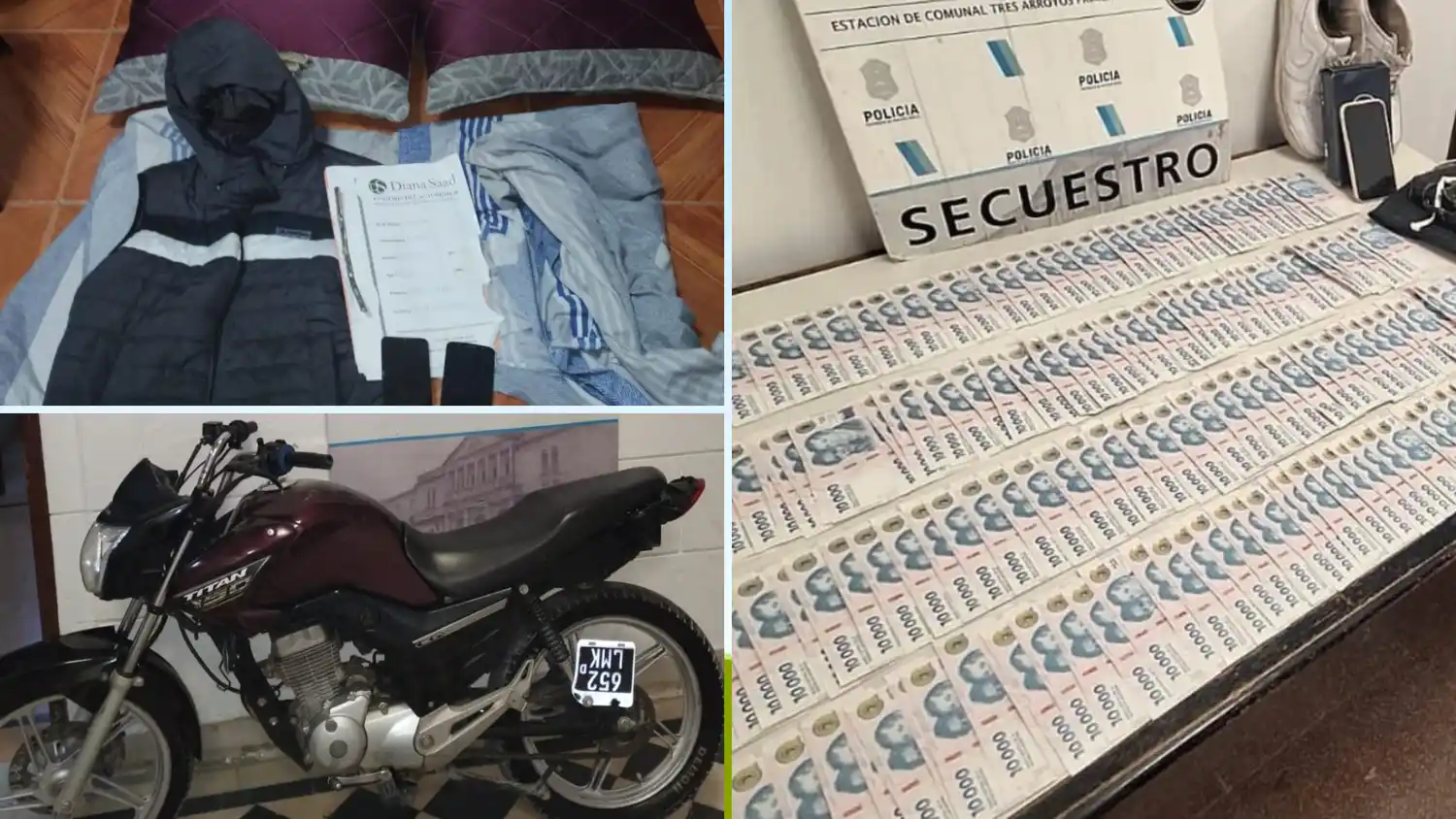 Rápida resolución de un millonario robo cometido por al menos dos menores