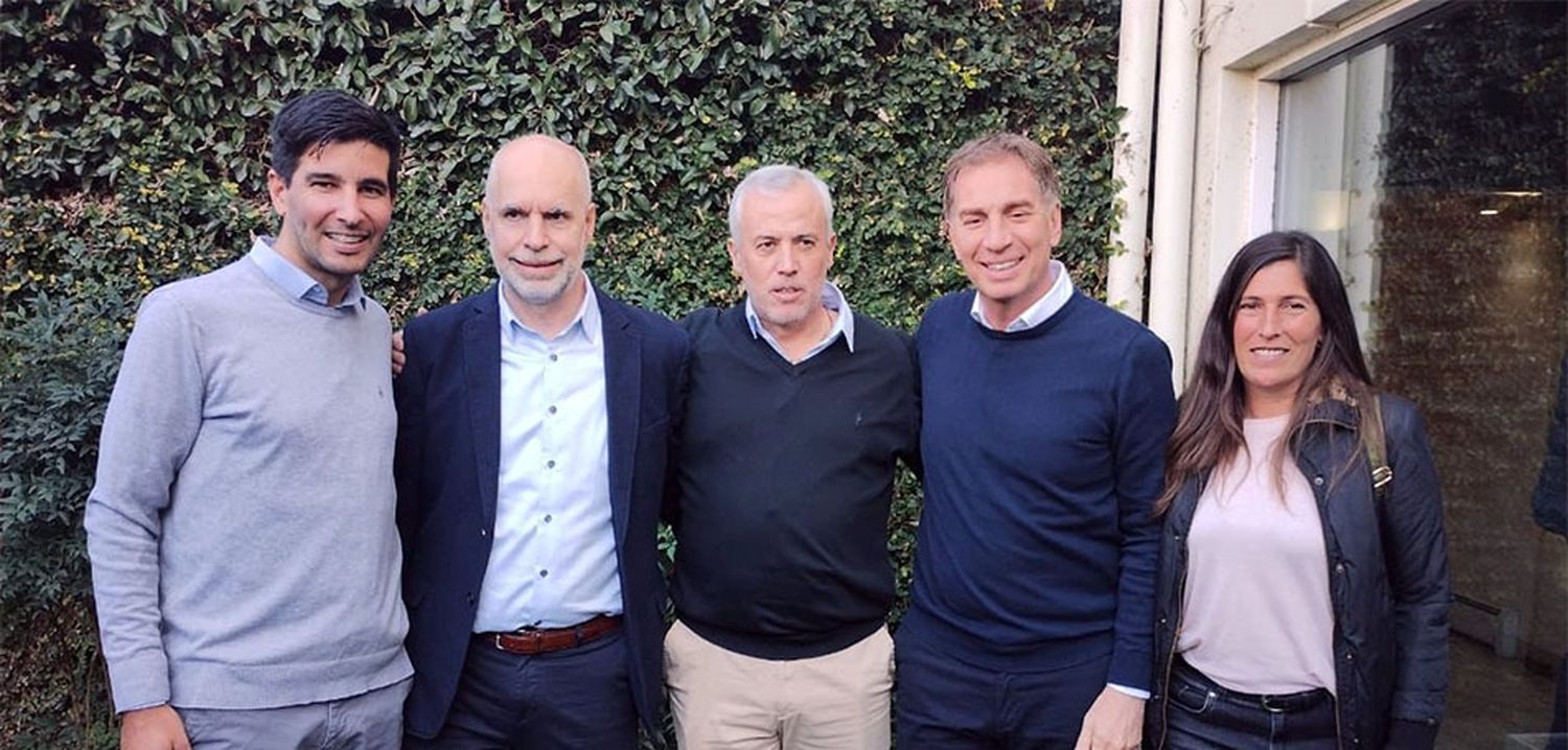 Migueles junto a Larreta y Santilli en Tandil