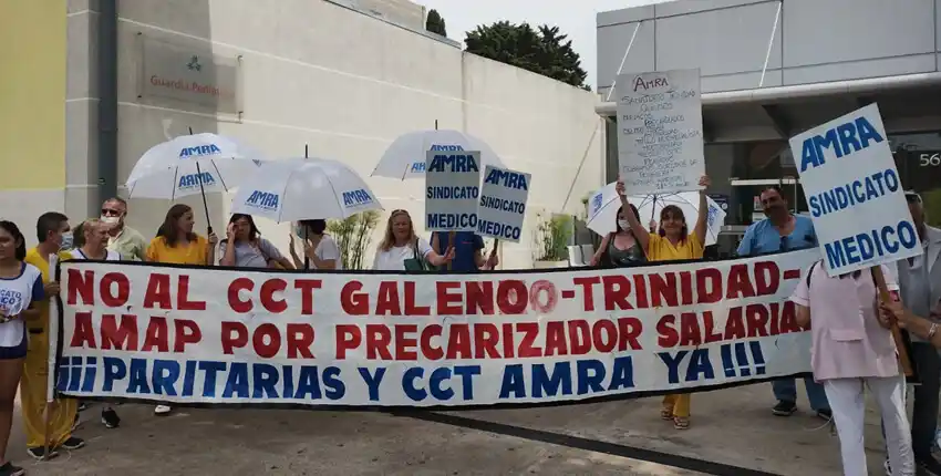 Paro de médicos en el sanatorio La Trinidad de Ramos Mejía