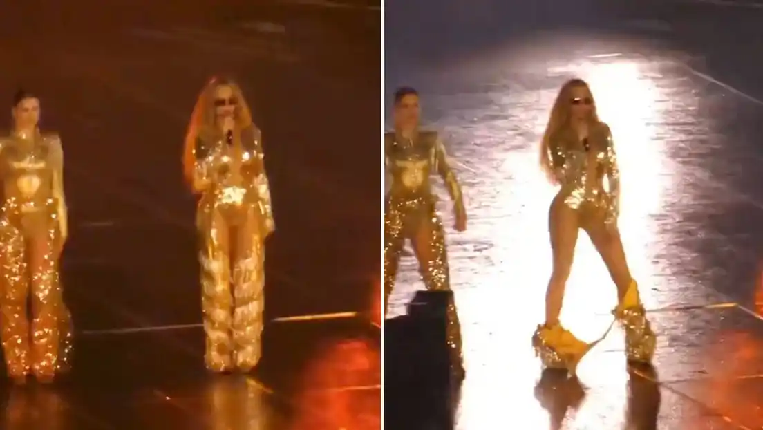 Beyoncé vivió un momento inesperado sobre el escenario.