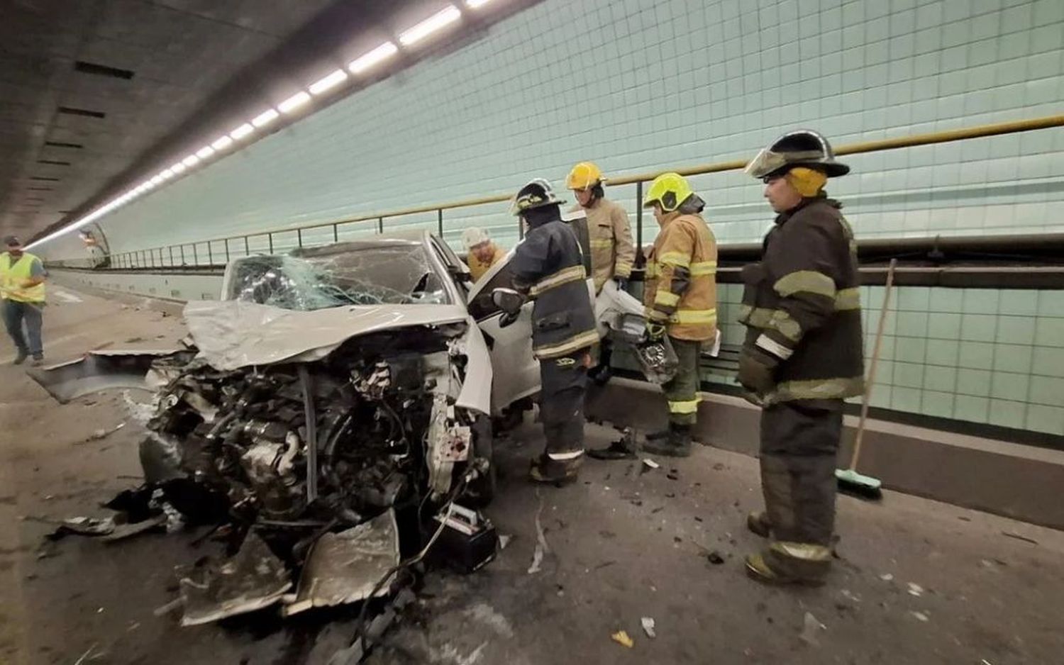 Así ocurrió el impresionante siniestro en el Túnel Subfluvial