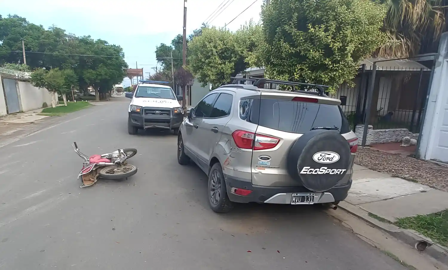 El joven circulaba en una motoi tipo 110 cc.
