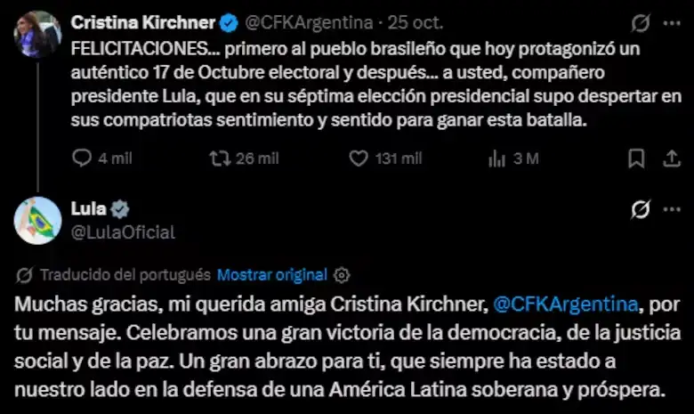El desplante de Lula da Silva a Javier Milei tras el guiño de Mauricio Macri - 1