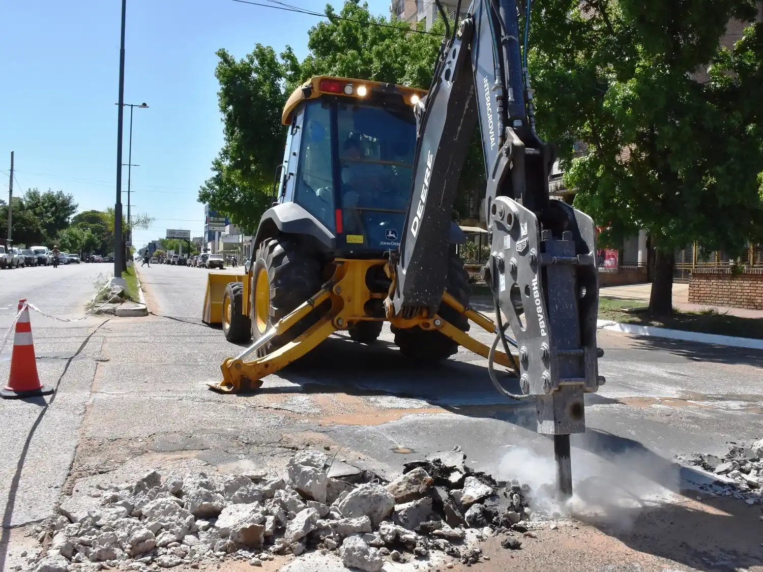 Programa de arreglo y bacheo de calles