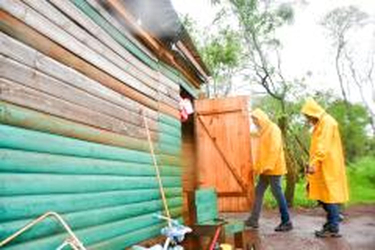 Familias asistidas por el temporal