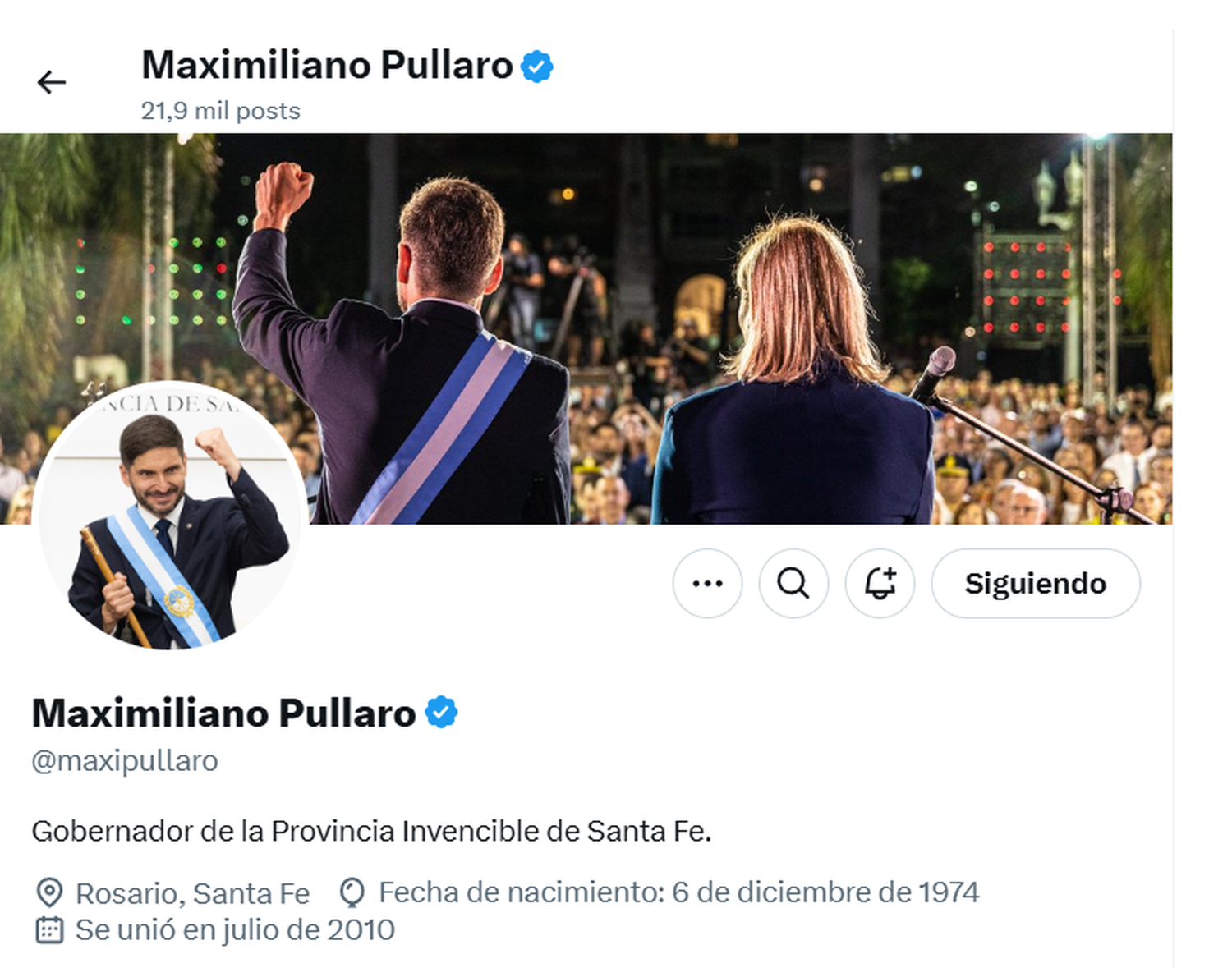 El Gobierno de Santa Fe informó que fue atacada la cuenta de Maximiliano Pullaro en la red social X