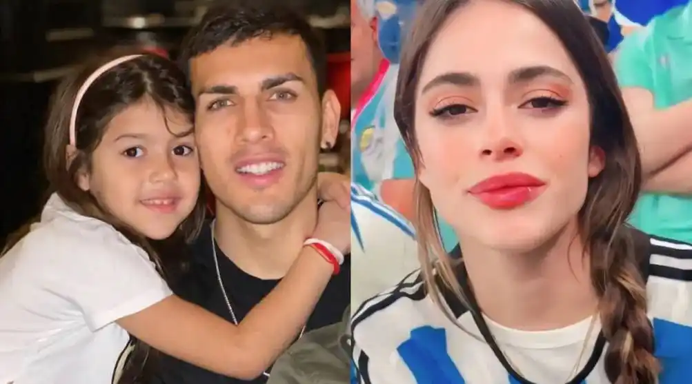 Tini Stoessel visitó a Rodrigo De Paul y la hija de Leandro Paredes enloqueció al verla