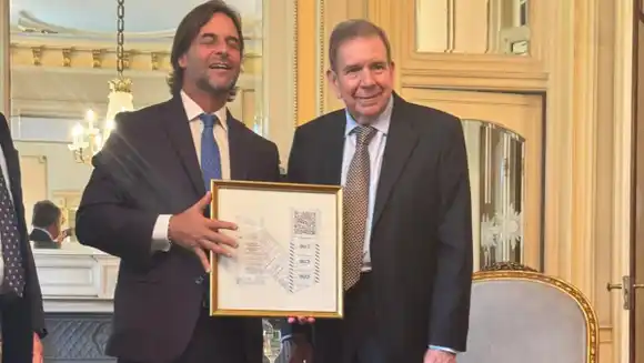 Edmundo González se reúne también con presidente Lacalle Pou con las actas en mano (FOTOS)