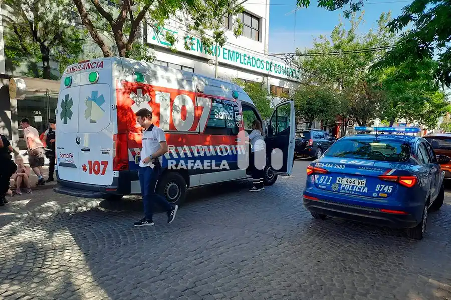 Accidente en barrio Italia terminó con un niño de 9 años lesionado