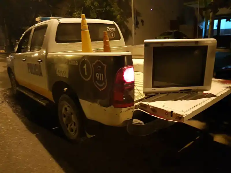Encontraron un TV abandonado