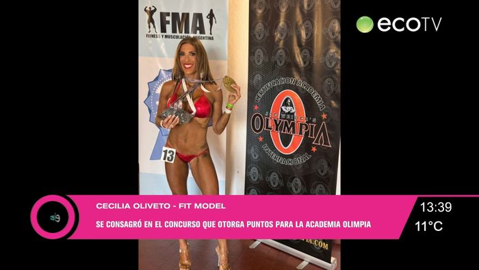 Consagración de Cecilia Oliveto en el Fit Model