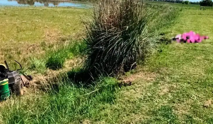 Tragedia en Brandsen: Un joven que cortaba el pasto cayó del tractor y murió aplastado en Ruta 2