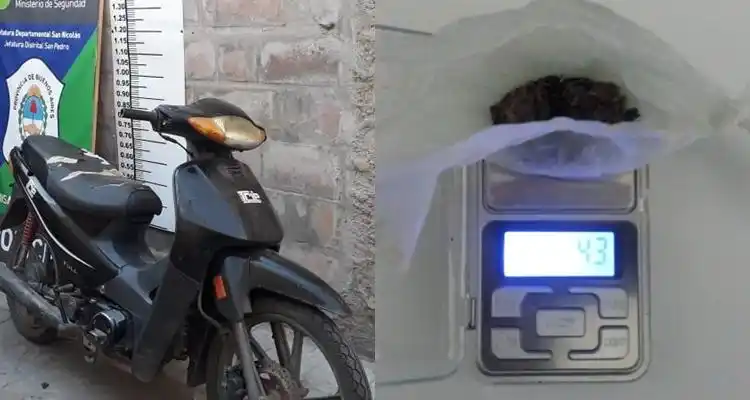 Vecinos intentaron con piedrazos evitar un control a dos motociclistas y lesionaron con un golpe a un policía