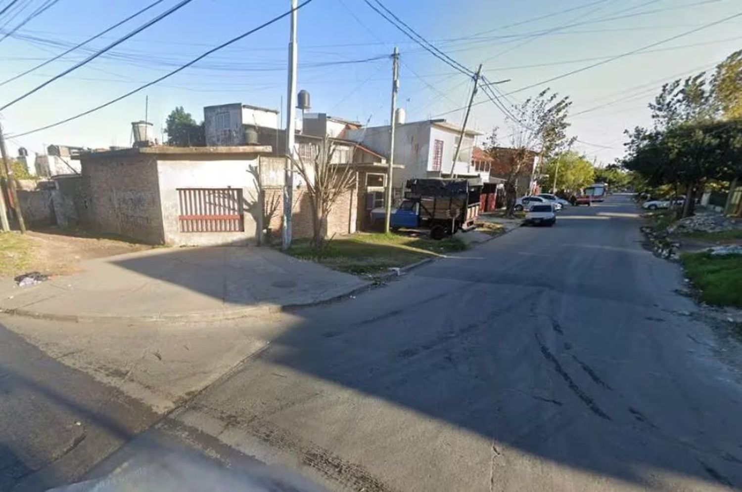 La esquina donde fue amenazado por los ladrones