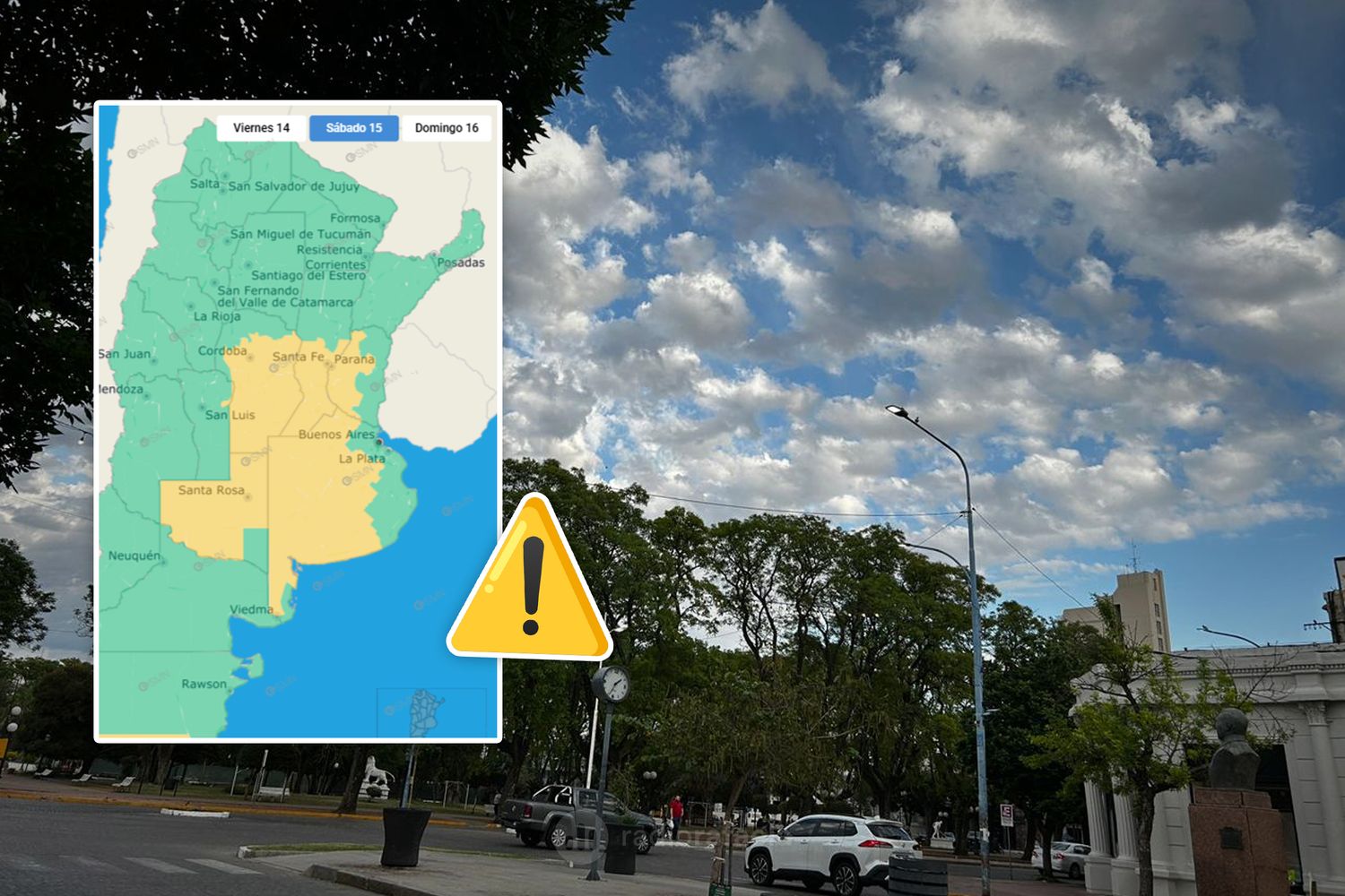 Fin de semana con tormentas fuertes: rige un alerta amarillo para toda la región