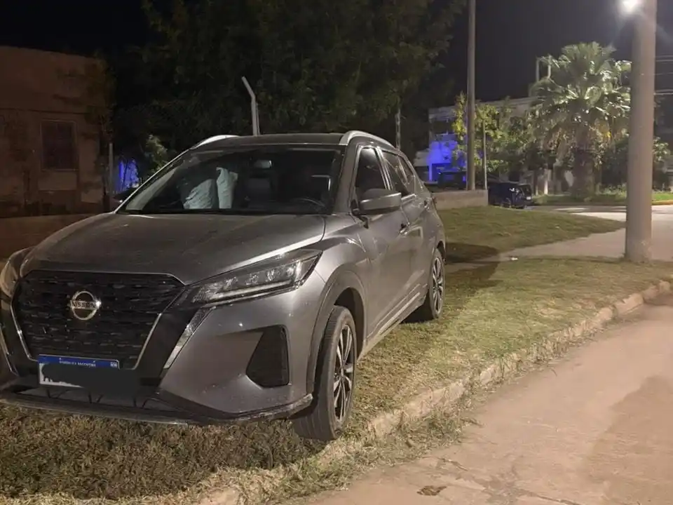 Uno de los autos involucrados en el accidenete.