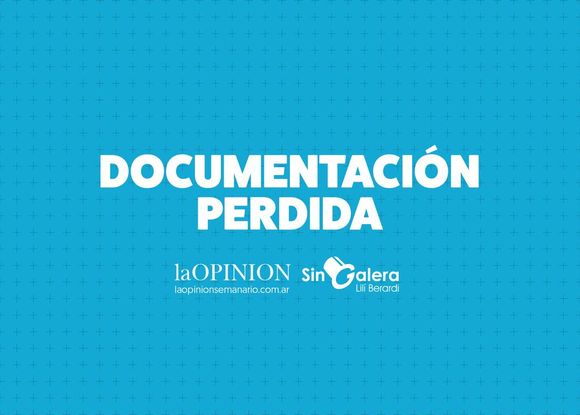 Jeremías Cáceres perdió billetera con documentación