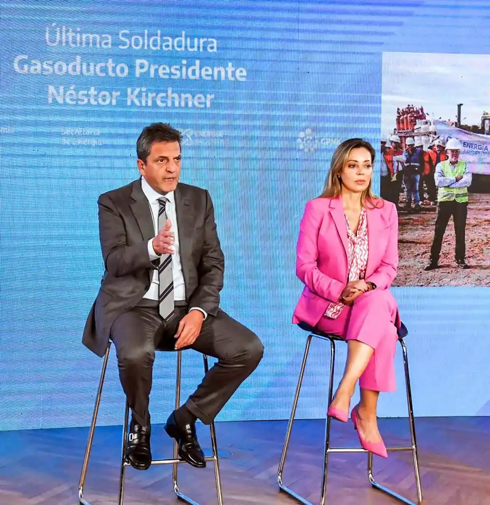 Royon: "Hoy comienza el llenado del gasoducto Néstor Kirchner,  la obra de ingeniería más importante de últimos tiempos y el hito de la gestión Massa"