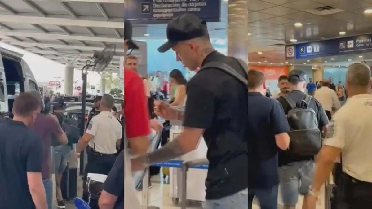 Los bonaerenses Enzo Fernández, Otamendi y Tagliafico, fueron los primeros campeones en llegar al país