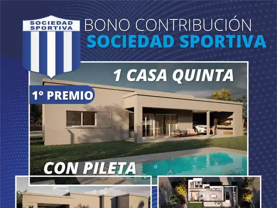 Sociedad Sportiva lanza una nueva rifa con el gran premio de una casa quinta
