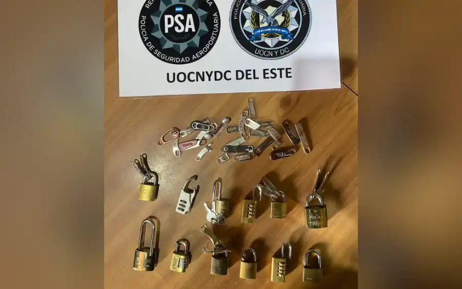 Candados rotos. (Imagen PSA)