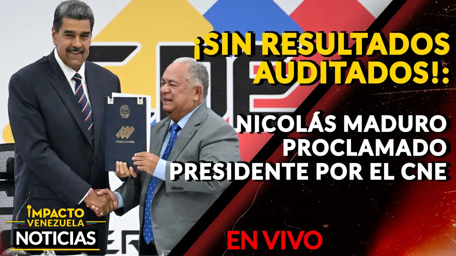 ES OFICIAL: CNE proclamó a Nicolás Maduro como presidente de la República – VIDEO