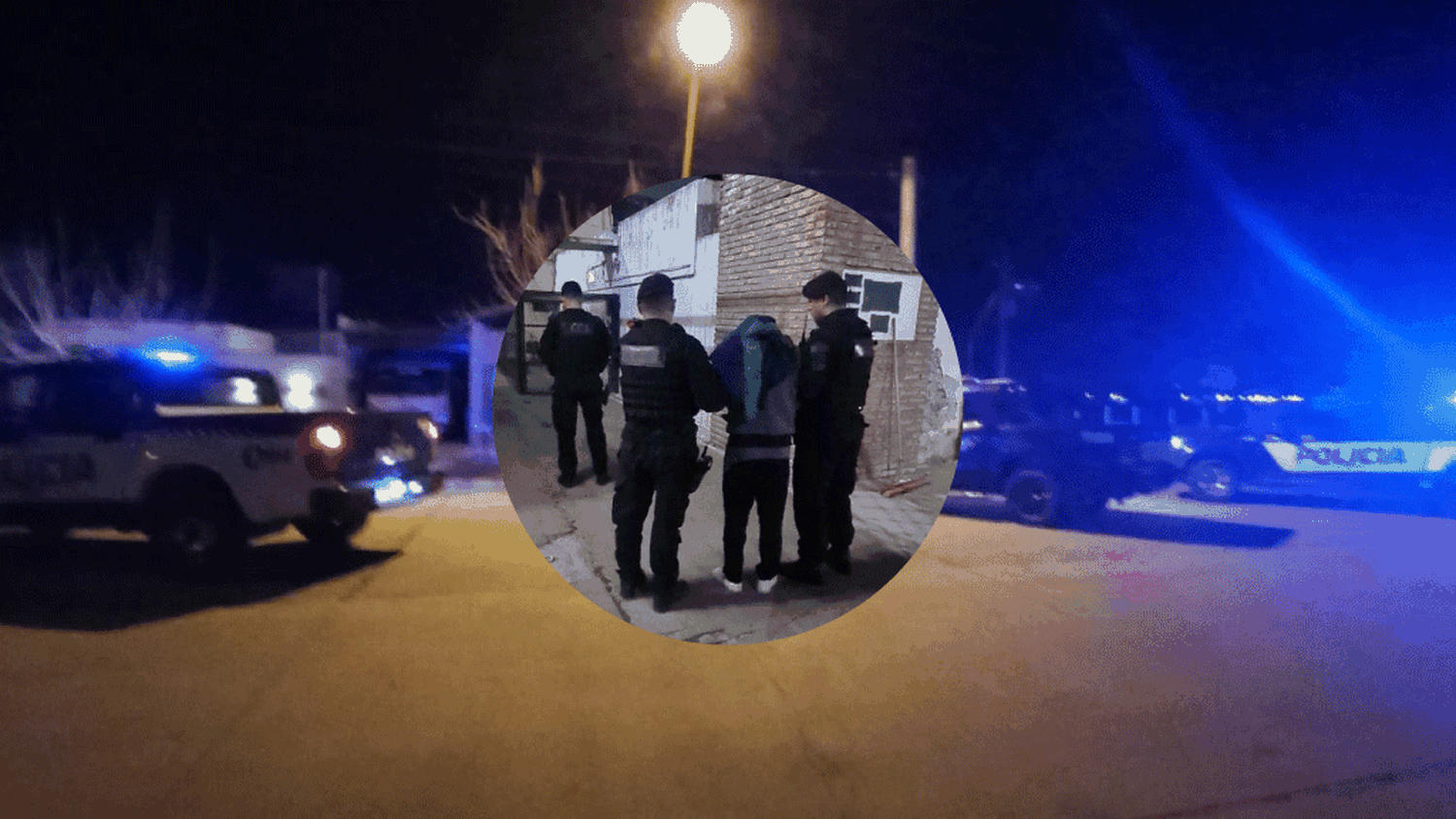 La detención en Av. Rosario de Santa Fe al 4000.