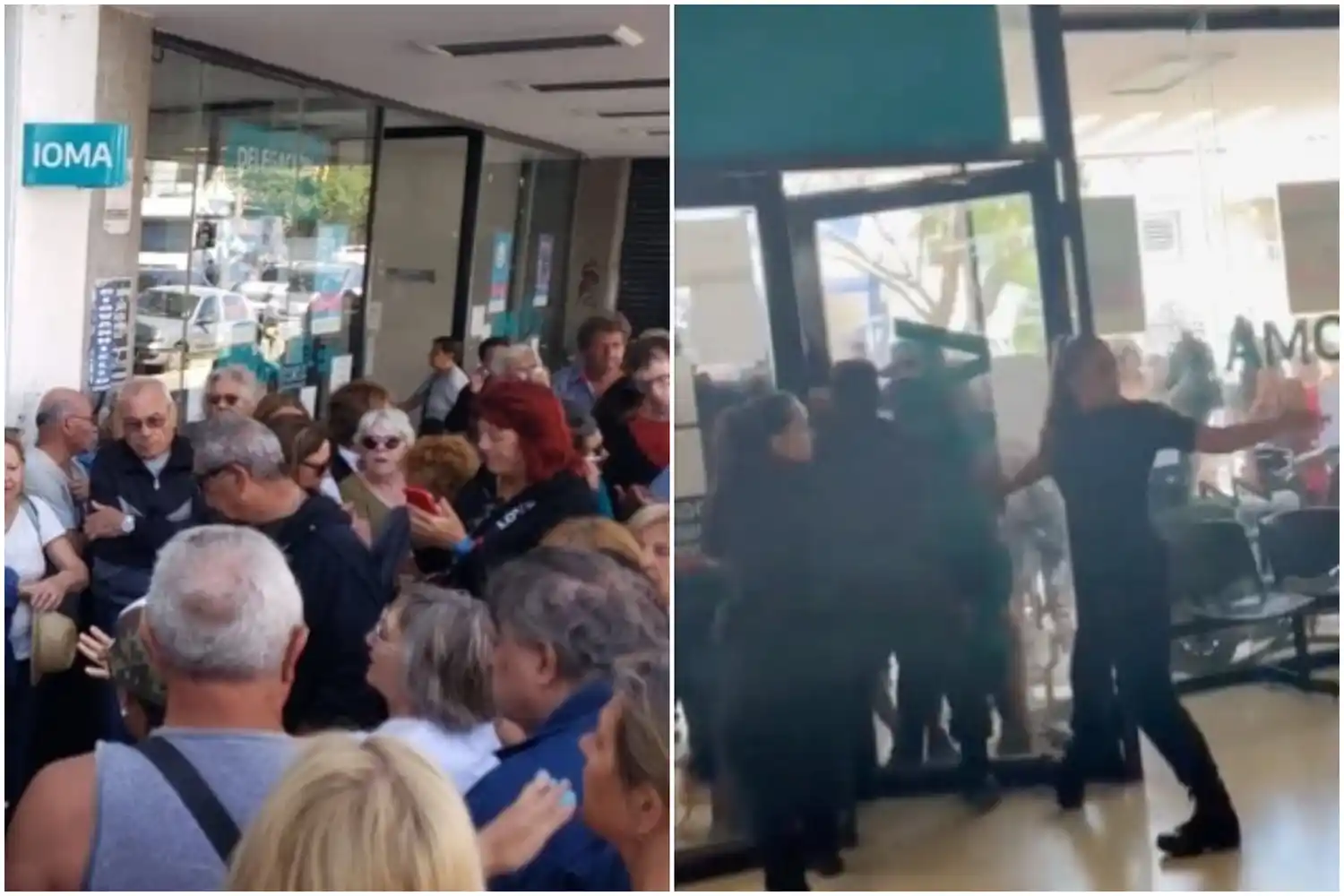 La protesta de este miércoles dejó el saldo de dos policías heridos.