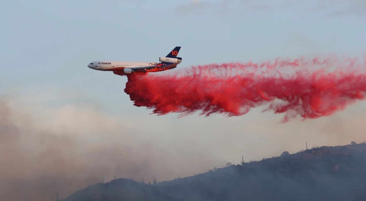 Incendios en Chile: el 10 Tanker regresa al país para sumarse a la lucha