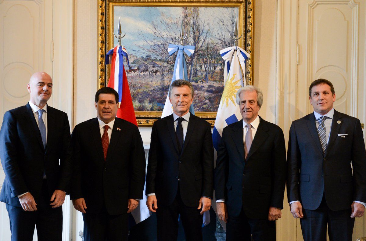 Argentina, Paraguay y Uruguay oficializaron postulación conjunta para organizar el Mundial 2030