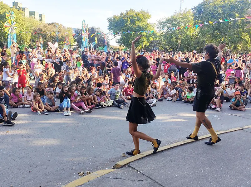 Los niños fueron los protagonistas del festejo de Pascua en la plaza