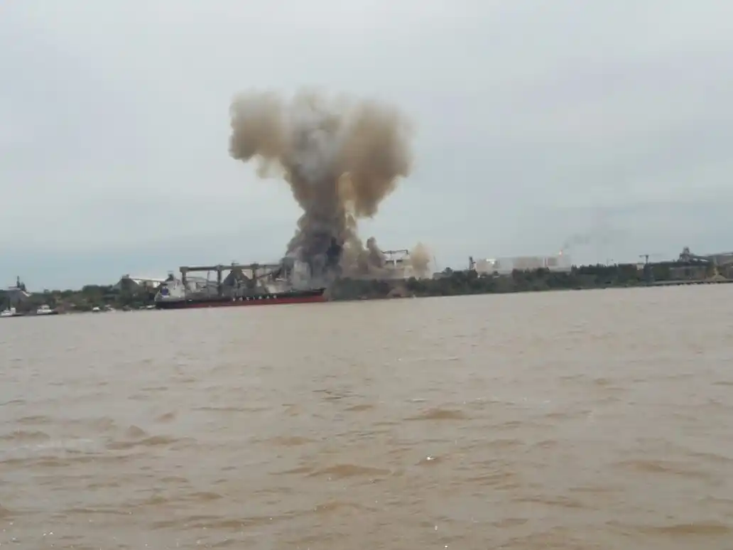 Explosión en una cerealera de Rosario