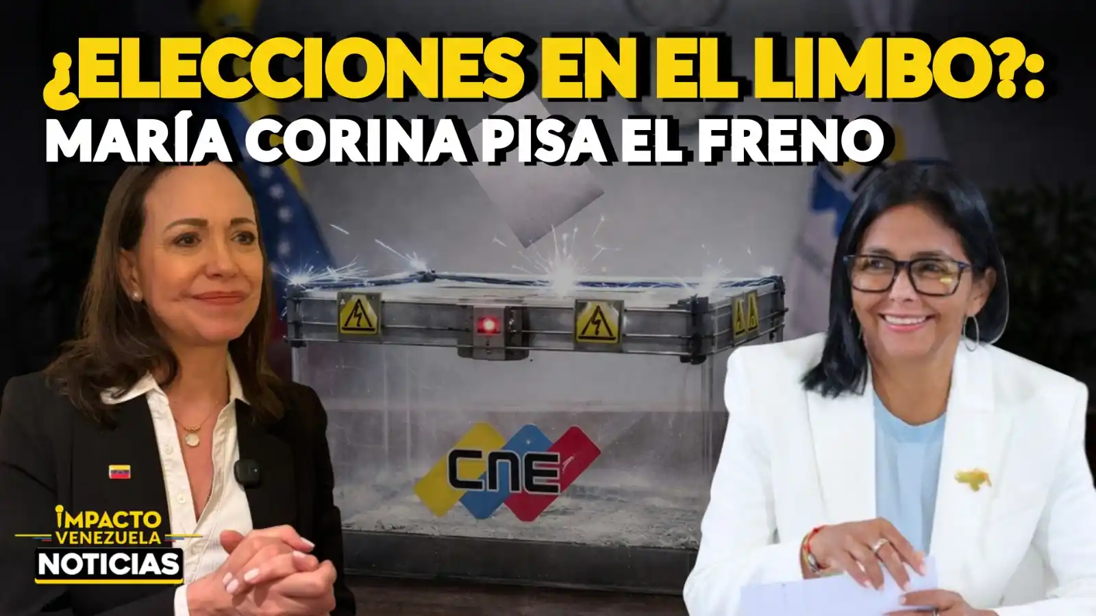 ¿ELECCIONES EN EL LIMBO?: Machado pisa el freno y ¿acepta el mando de Delcy? - VIDEO