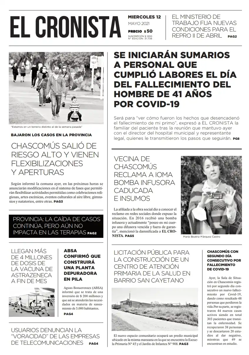 Edición del Miércoles 12 de Mayo del 2021