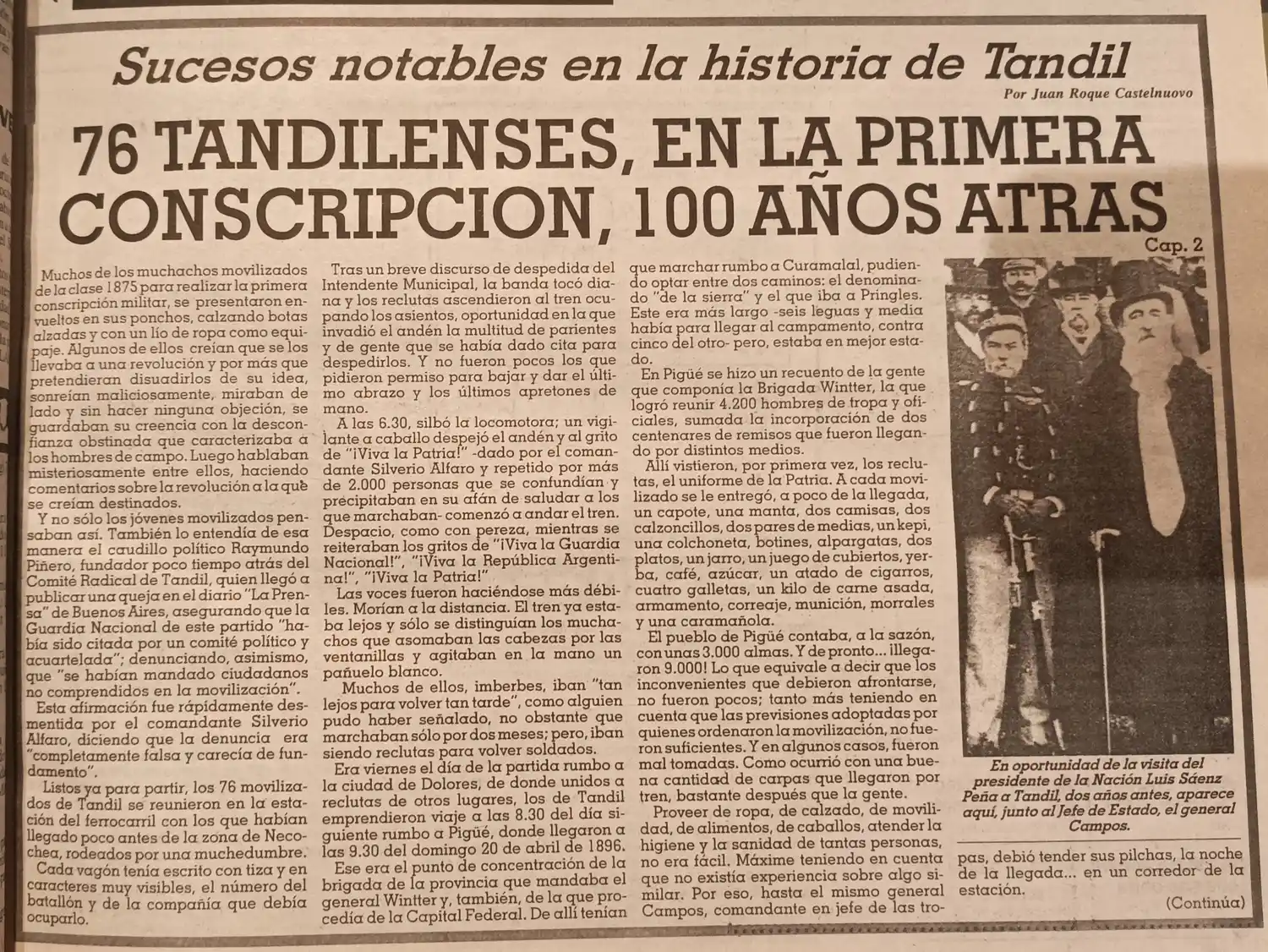 76 tandilenses, en la primera conscripción - Cap. 2