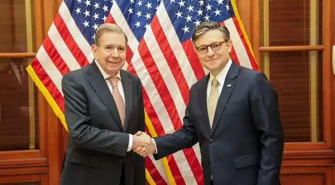 ANTES DE SUSPENDER LA GIRA POR EE.UU.: Edmundo González se reunió con Presidente de la Cámara de Representantes (+Detalles)