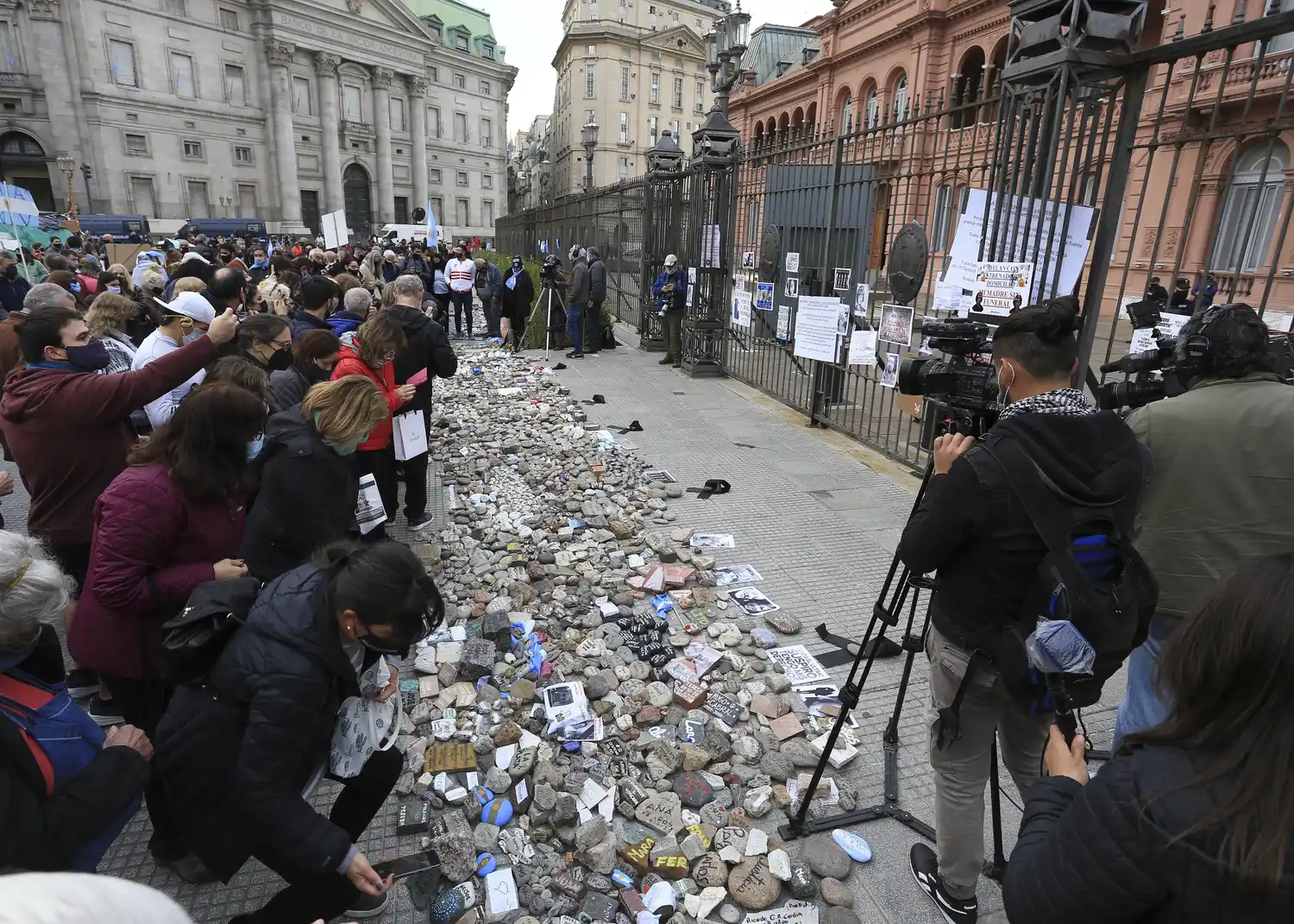La Casa Rosada fue uno de los epicentros de la denominada Marcha de las Piedras.