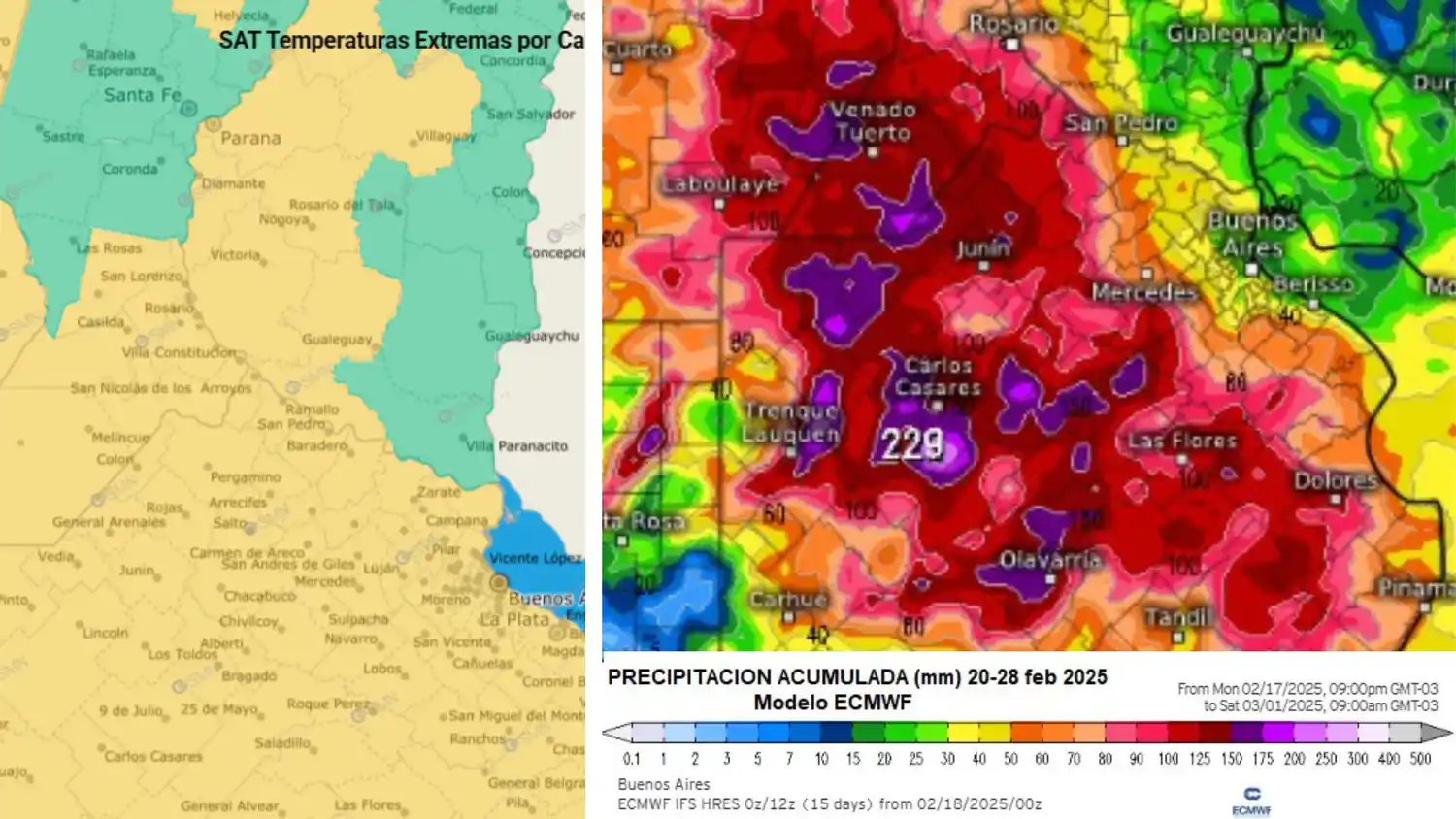 Alerta Amarilla y lluvias 250222