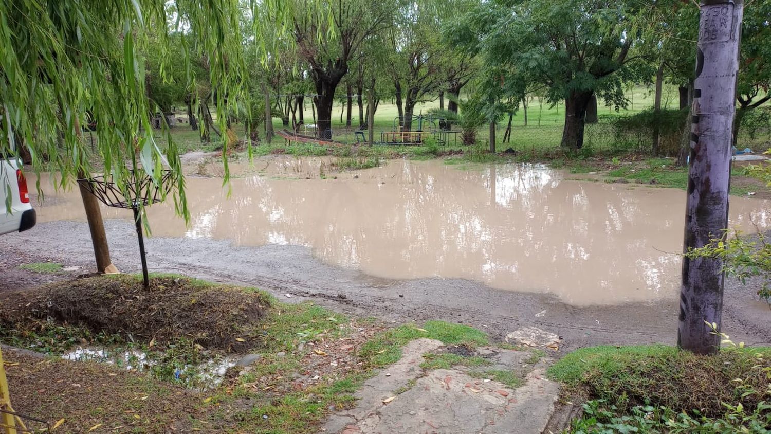 Lluvia: “Esto es San Lorenzo al 2600”