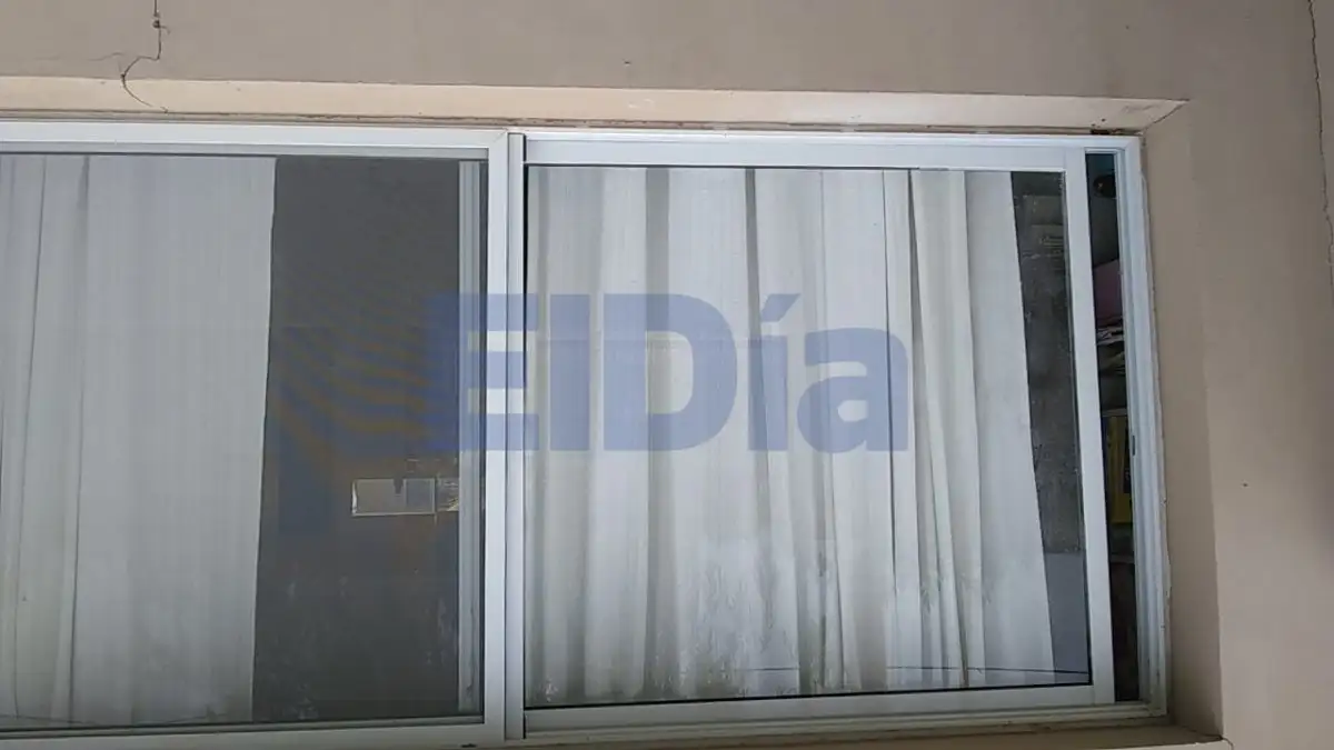 Los delincuentes entraron forcejeando la ventana, que estaba cerrada con traba.  