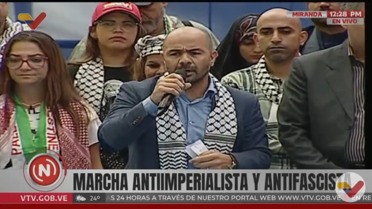 Chavismo y comunidad árabe se movilizaron en apoyo al pueblo palestino y el Líbano (VIDEO)