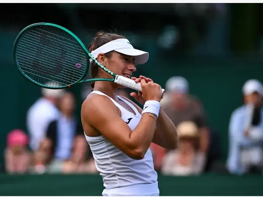 Solana Sierra, la única victoria argentina en el inicio de Wimbledon. Foto: ESPN