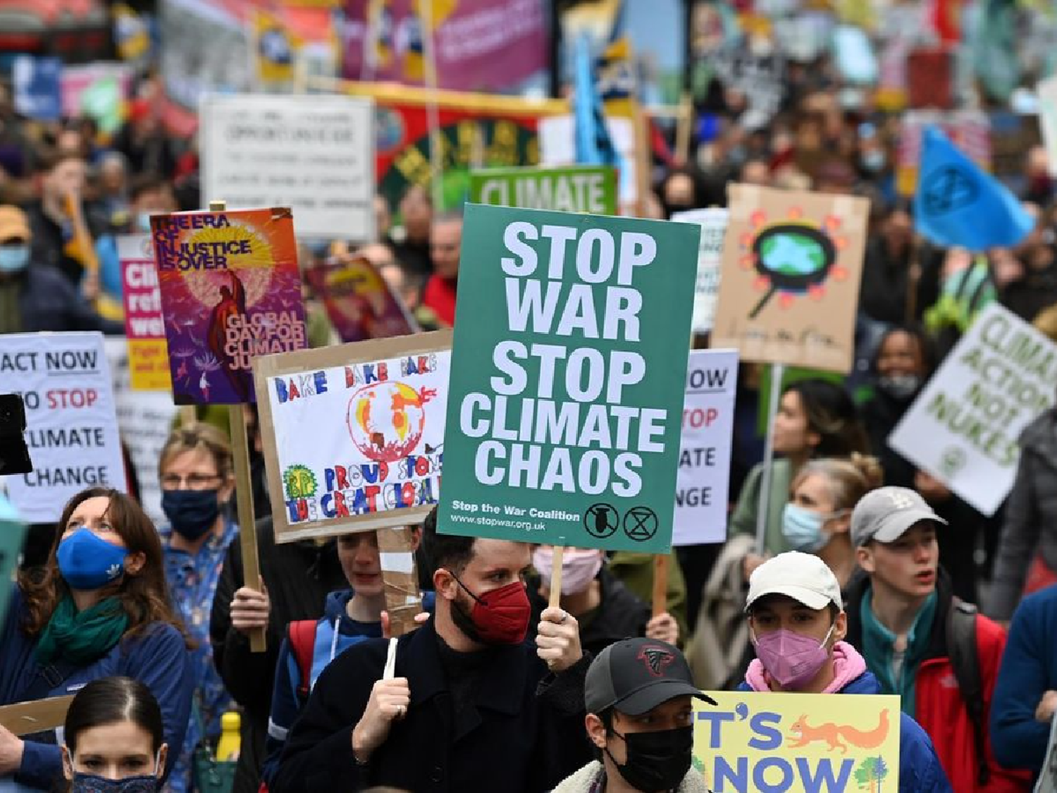 Protestas ante la COP26 en Glasgow en reclamo de "Justicia climática"