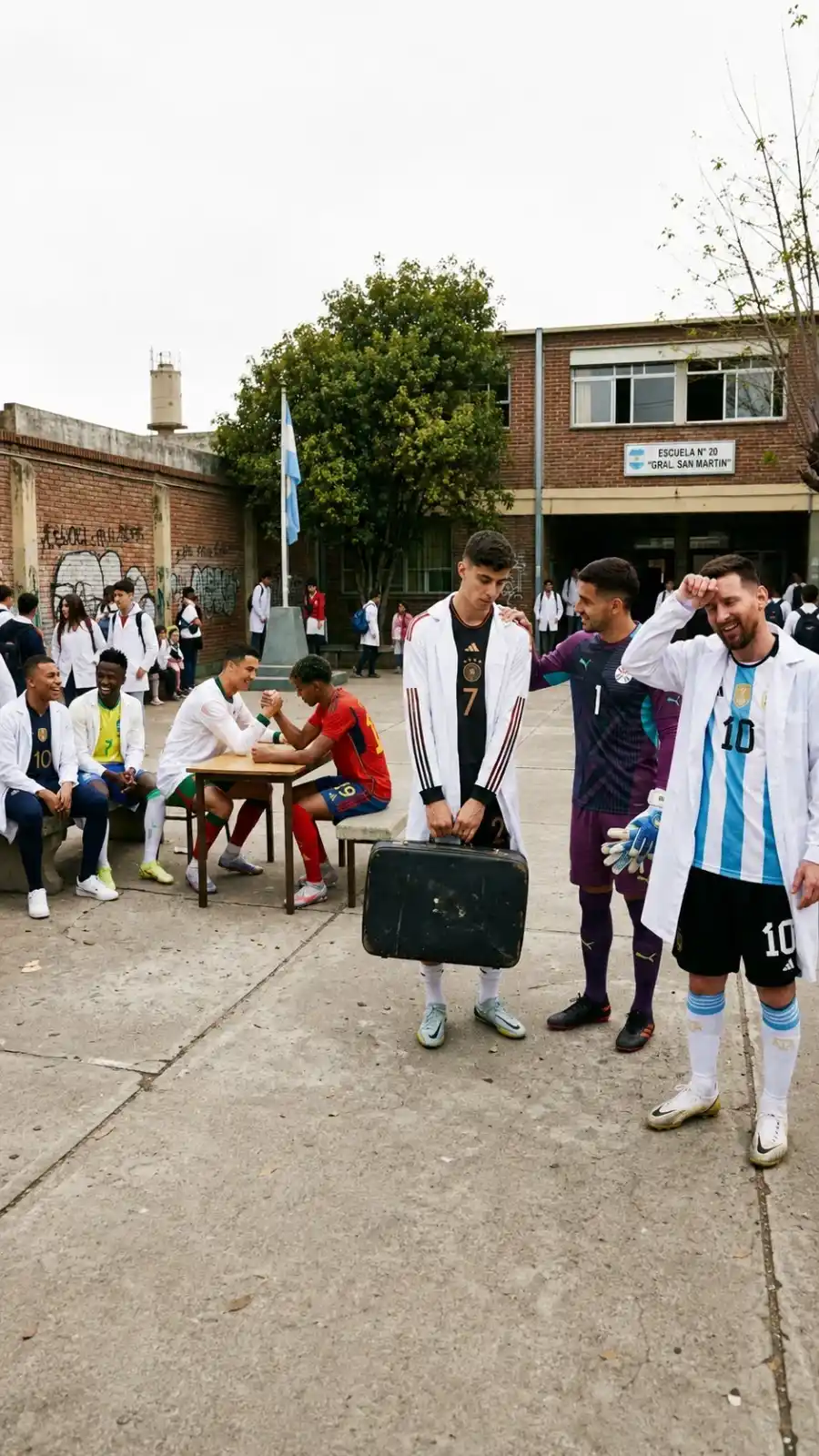 Alumnos que ya armaron las valijas y otros que, con lo justo, siguen cursando.