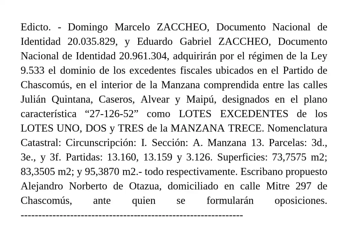 EDICTO