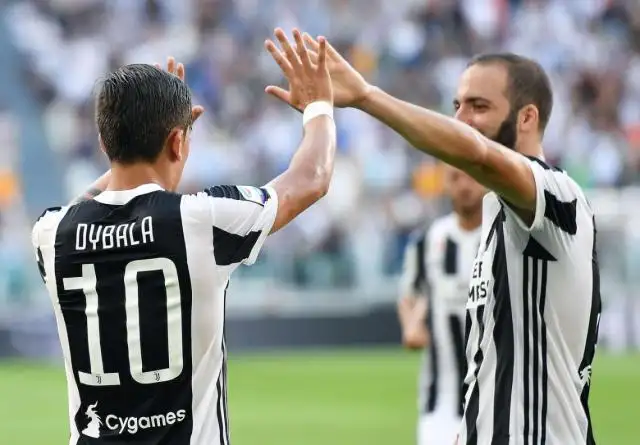 Juventus ganó con un gol de Dybala y otro de Higuaín