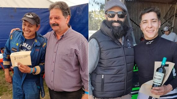Premios y atenciones para los pilotos en La Cascada
