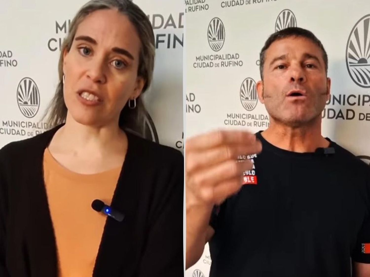 Ernestina, madre de un niño con Tourette y el intendente Lattanzi se sumaron a la campaña.