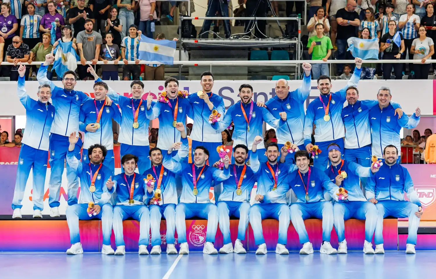 Los Gladiadores empataron ante Chile y se consagraron campeones en handball