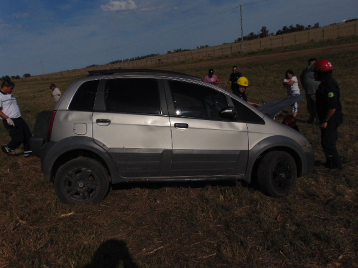 Venado Tuerto: un automóvil volcó en Ruta 33